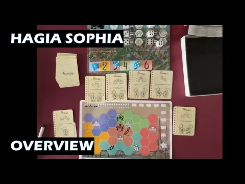 Hagia Sophia roll and write board game overview pnp