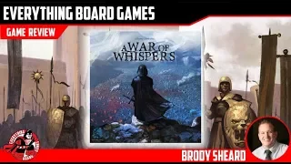 Everything Board Games A War of Whispers Preview