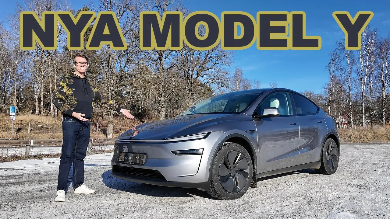 Nya Tesla Model Y, en första provkörning.