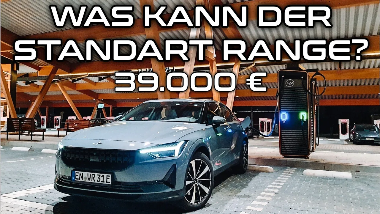 Polestar2 Standard Range Echte Reichweite und Ladezeit 10-80 % Elektroauto Test