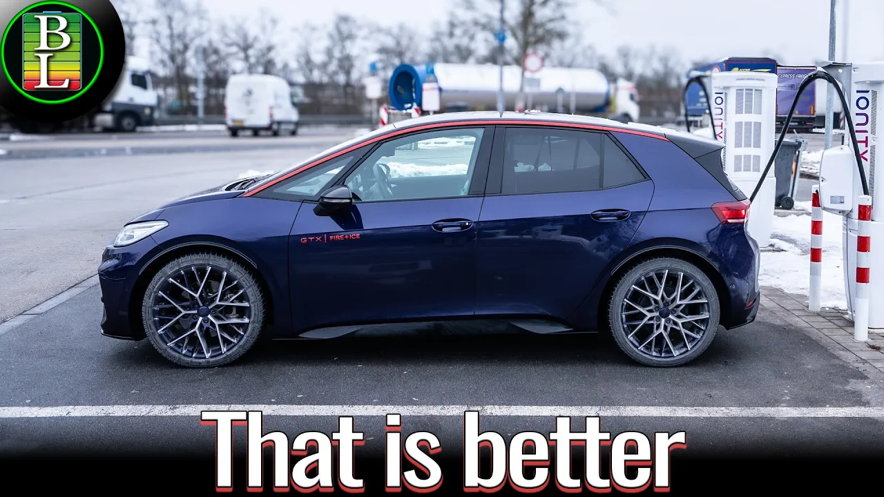 VW ID.3 GTX Performance Fire & Ice | Winter Range Test at 110 km/h (68mph)(Mixed Driving)