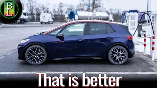 VW ID.3 GTX Performance Fire & Ice | Winter Range Test at 110 km/h (68mph)(Mixed Driving)