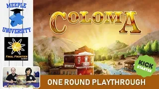 Coloma Board Game – One Round Playthrough, Kickstarter Preview
