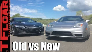 2017 Acura NSX vs 2005 NSX On Road & On Track Old vs New Mashup Review