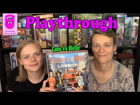 Ticket to Ride: London, Playthrough & First Impression (In English, board game, family game)