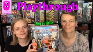 Ticket to Ride: London, Playthrough & First Impression (In English, board game, family game)