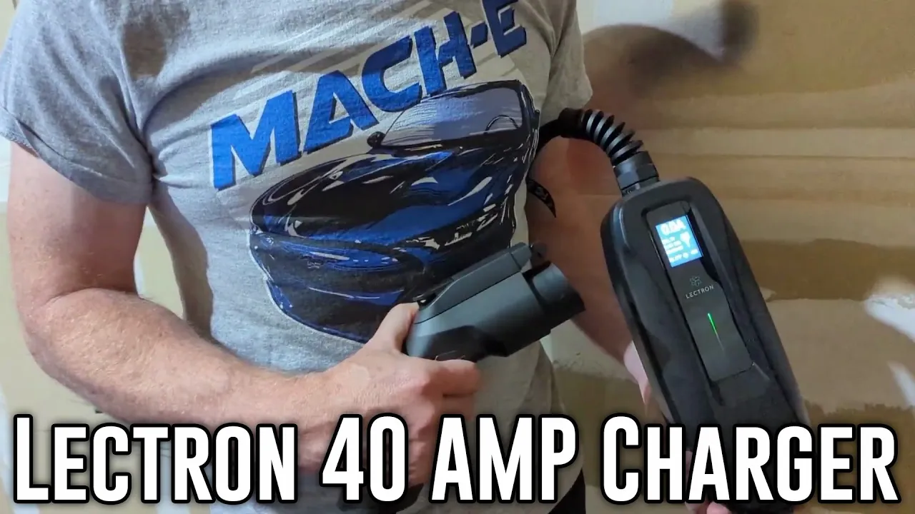 Portable Home EV charger for your Mach-E - Lectron 40 amp Portable Charger