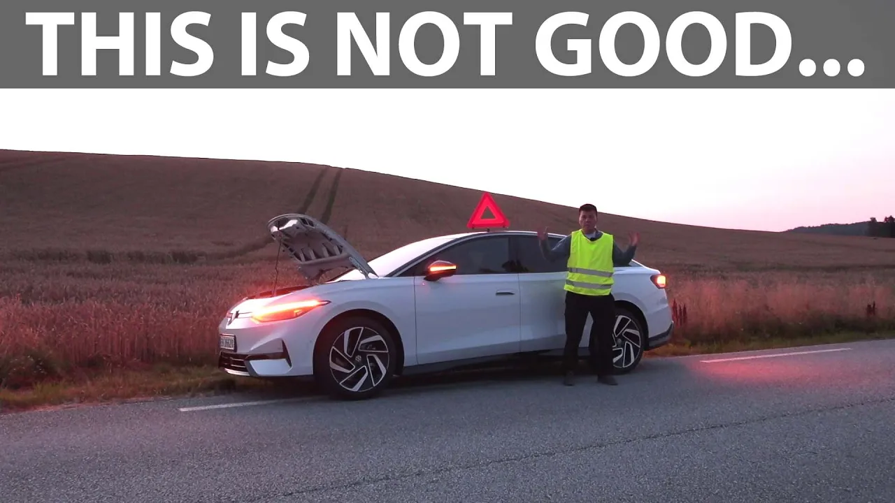 I got stuck by driving VW ID7 Pro until the battery died
