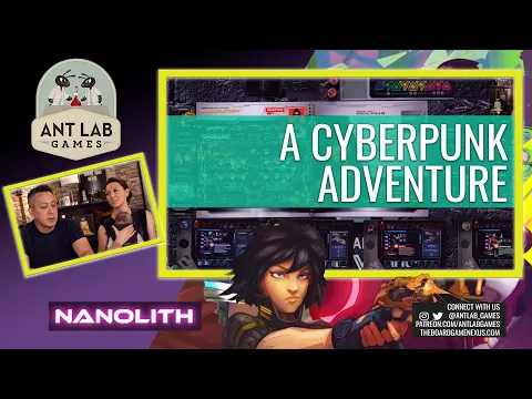 Nanolith Cyberpunk RPG Board Game Playthrough Preview