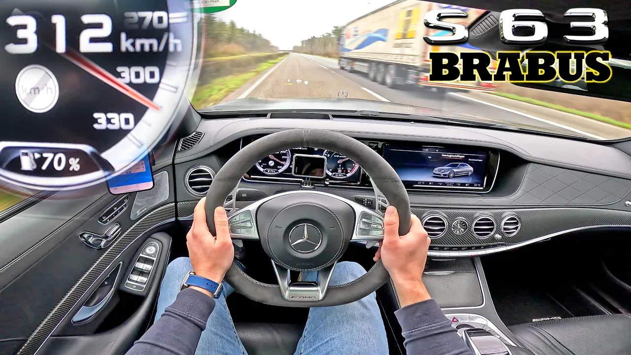 BRABUS S CLASS S63 AMG W222 is the KING of the UNLIMITED AUTOBAHN!