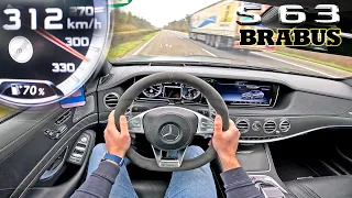 BRABUS S CLASS S63 AMG W222 is the KING of the UNLIMITED AUTOBAHN!