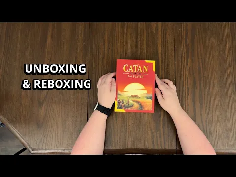 Catan 5-6 Player Game Extension - Unboxing and Reboxing - What's in the Box?