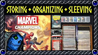 Storing, Organizing, and Sleeving your Marvel Champions Collection (Bonus: Acrylic Token Set Review)
