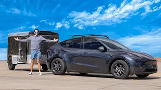 What Really Happens When You Tow With a Tesla Model Y?