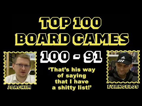 The Best 100 Board Games of All Time - 100-91