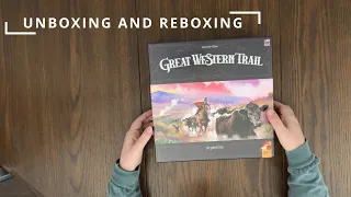 Great Western Trail: Argentina - Board Game Unboxing & Reboxing - See What's In The Box