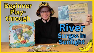 Spirit Island - Beginner Solo Playthrough - River Surges in Sunlight