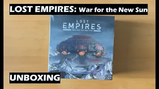 Unboxing Lost Empires War for the New Sun Board Card Game Kickstarter edition