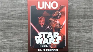 UNO Star Wars Dark Side Card Game