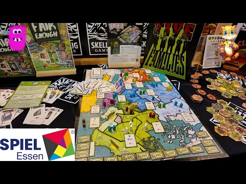 Five Families game overview with Friedemann Friese at Spiel Essen 2025