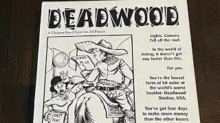 Sanctuary Sunday - Deadwood (Cheapass) + Introduction to Cheapass Games