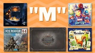 "M" Games Recap! (Keep or Cull)