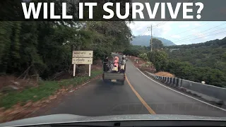 GAC Aion ES driving up Doi Ang Khang