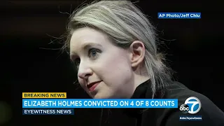 Former Theranos CEO Elizabeth Holmes guilty of fraud and conspiracy | ABC7 Former Theranos CEO Elizabeth Holmes guilty of fraud and conspiracy | ABC7
