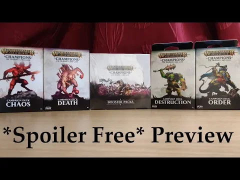 *SPOILER FREE PREVIEW* of the Warhammer Age of Sigmar Champions TCG CCG FINAL
