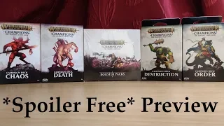 *SPOILER FREE PREVIEW* of the Warhammer Age of Sigmar Champions TCG CCG FINAL
