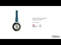 3M™ Littmann® Cardiology IV™ Stethoskop für die Diagnose, 6190, Bruststück und Schlauchanschluss champagnerfarben, karibikblauer Schlauch, rauchfarbene Ohrbügel, 69 cm video