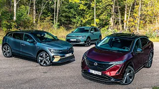 Stortest - Nissan Ariya Vs. Kia Niro EV og Renault Megane E-Tech