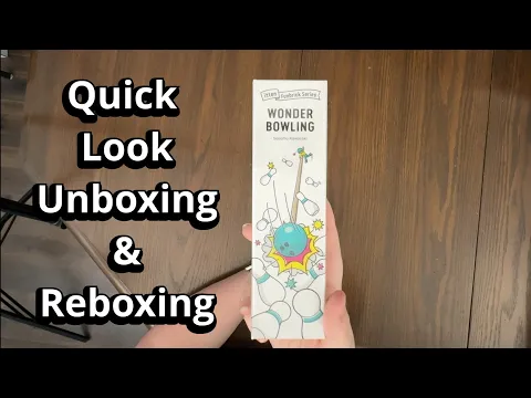 Wonder Bowling - Quick Look Game Unboxing & Reboxing - What's Inside the box?