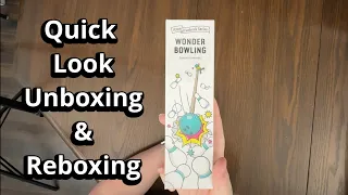 Wonder Bowling - Quick Look Game Unboxing & Reboxing - What's Inside the box?