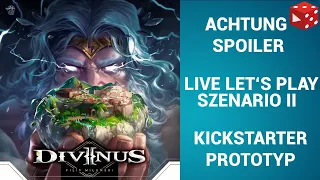 Divinus - legacy, tile-laying, digital hybrid game - Live Let's Play (SPOILER!) Kickstarter Prototyp