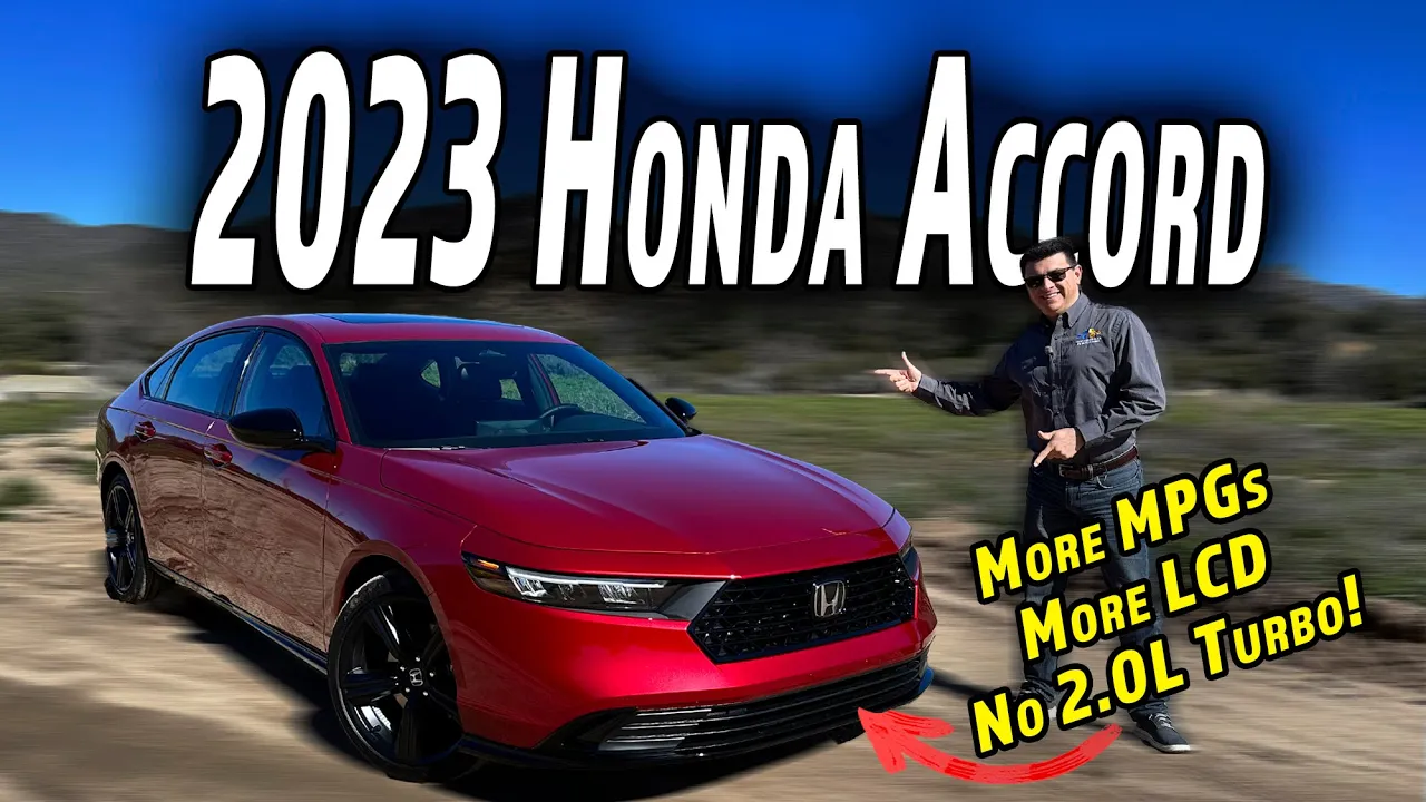 Honda's 2023 Accord Is All-In On Hybrids And Big Screens
