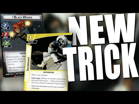 Black Widow Makes A New Friend - Old Hero New Trick Marvel Champions Live Replay