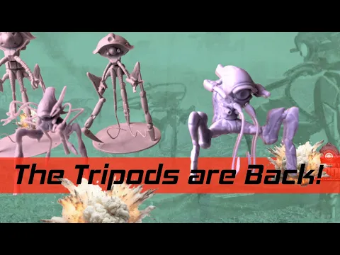 Return of the Tripods Kickstarter Unboxing : AQMF All Quiet Martian Front 2nd Ed