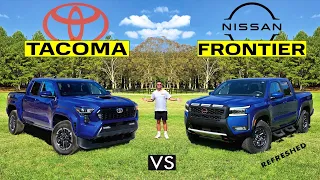 TACOMA TAKEDOWN?? -- 2026 Nissan Frontier PRO-4X vs. Toyota Tacoma TRD: Comparison