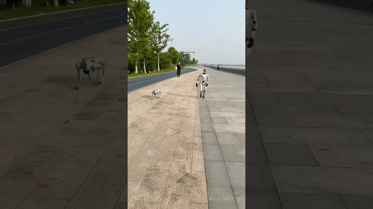Racing The World’s Most Advanced Robots! 🤖 #robot #racing #ai
