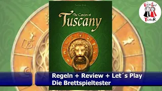 The Castles of Tuscany von Stefan Feld - Regeln + Review + Let´s Play - Die Brettspieltester