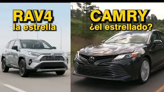 TOYOTA CAMRY frente al RAV4  PRUEBA/TEST/REVIEW: Cuando el coche "normal" (Camry) es el especial