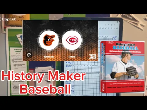 History Maker Baseball. 1970s. Baltimore Orioles vs Cincinnati Reds. How to play video.