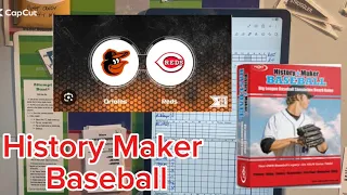 History Maker Baseball. 1970s. Baltimore Orioles vs Cincinnati Reds. How to play video.
