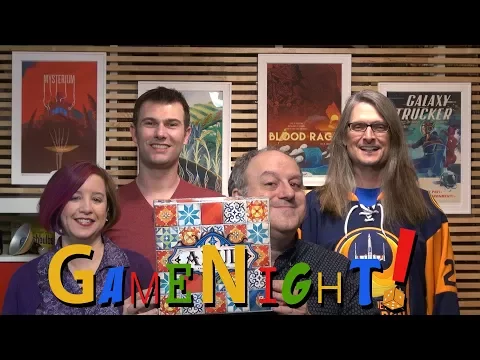 Azul - GameNight! Se5 Ep21 2018 Spiel des Jahres Winner! - How to Play and Playthrough