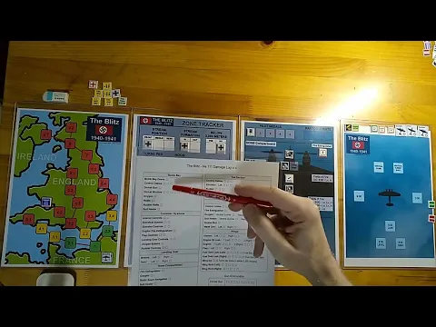 The Blitz: 1940-1941 PnP Solitaire Tabletop Wargame Intro & Mission Playthrough.