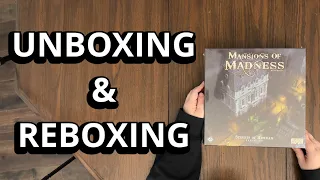 Mansions of Madness: Streets of Arkham Expansion - Game Unboxing & Reboxing - What's in the Box?