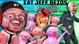 EAT Jeffrey Bezos&#39; Money!  (How to Become Rich) FGTeeV Weird Game