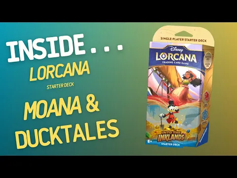 Inside…Disney Lorcana Into the Inklands Deck Starter Deck - Ruby & Sapphire (4K 60fps)