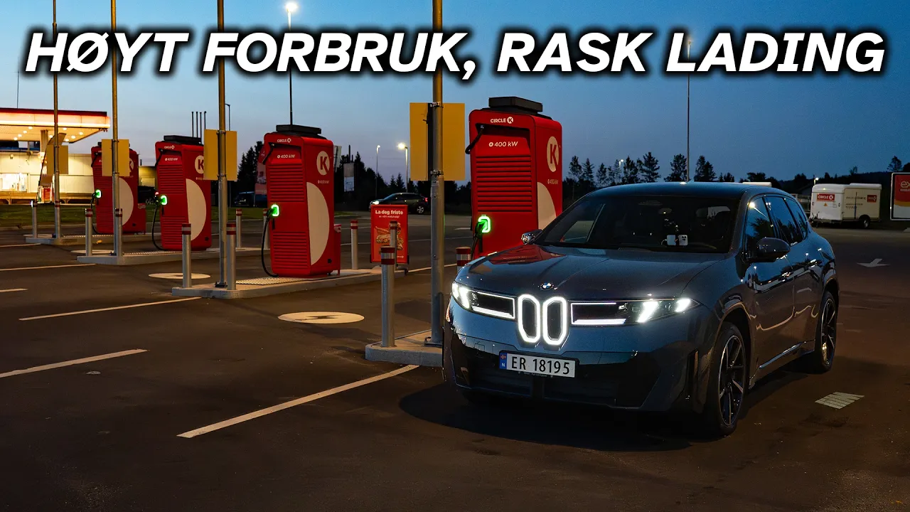 Hvor langt går BMW iX3 50 xDrive på 15 minutter med lading?